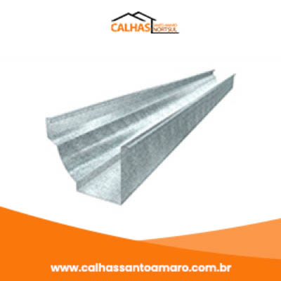 Calha galvanizada no Jardim Paulistano